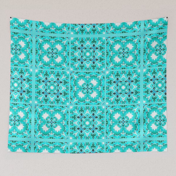 Item preview, Turquoise Tile Mosaic designed and sold by DVanSiceartist.