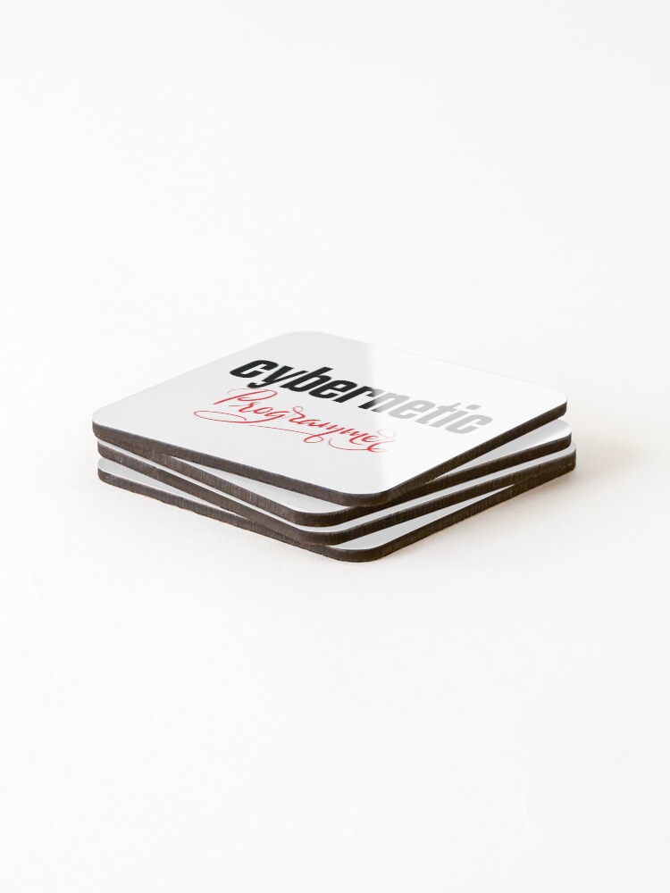 Thumbnail 4 of 5, Coasters (Set of 4), Cybernetic Programmer designed and sold by ProjectX23.
