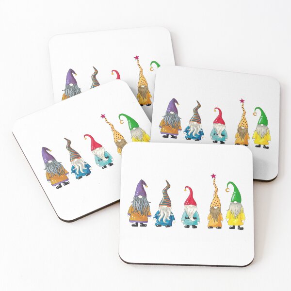 Item preview, Gnomes in a Row designed and sold by SketchyBetty.