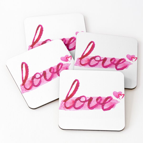 Item preview, Watercolor love pattern designed and sold by Jelena Slijepcevic.