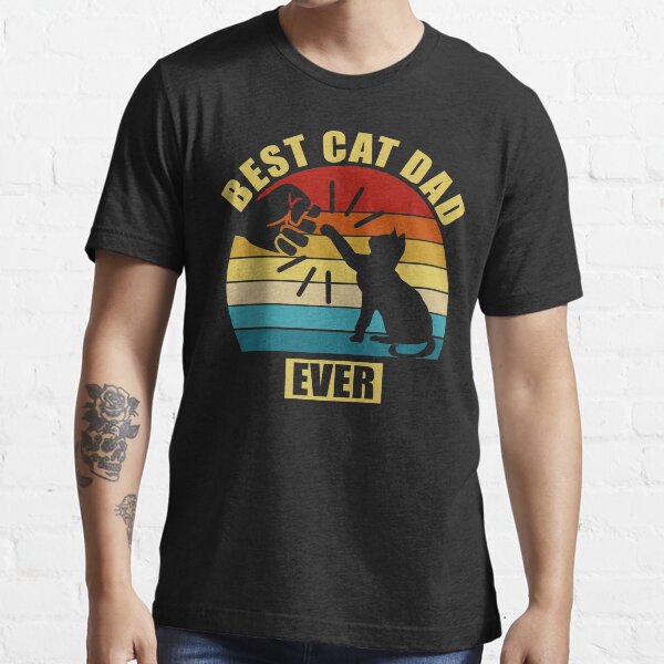 Vintage Best Cat Dad Ever Essential T-Shirt