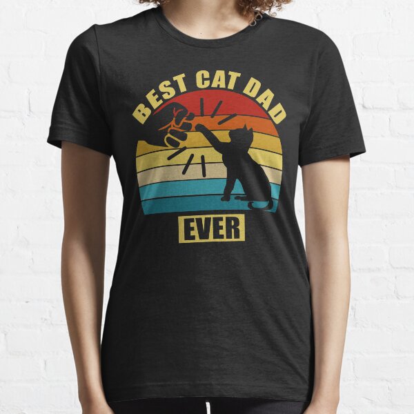 Vintage Best Cat Dad Ever Essential T-Shirt
