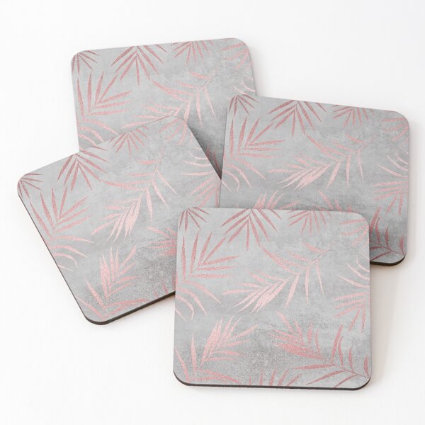 Item preview, Pink Palm Leaves And Concrete designed and sold by artsandsoul.