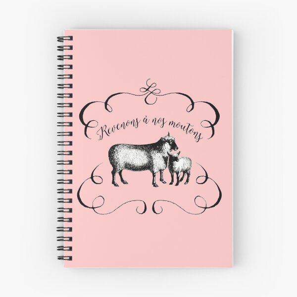 Item preview, French Sheep Funny Expression Revenons a nos Moutons designed and sold by AntiqueImages.