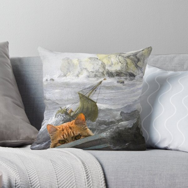 Rotbartsaga Motiv Cover Band 2 Throw Pillow