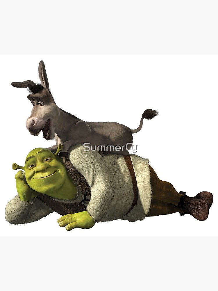 Shrek Und Esel Lacheln Grusskarte Von Summercy Redbubble