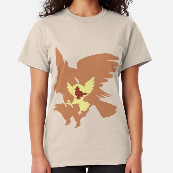 L PRIMP Feather with Crystals Tee Orange