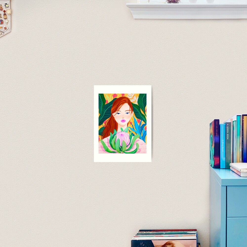 Botanical Lady Art Print