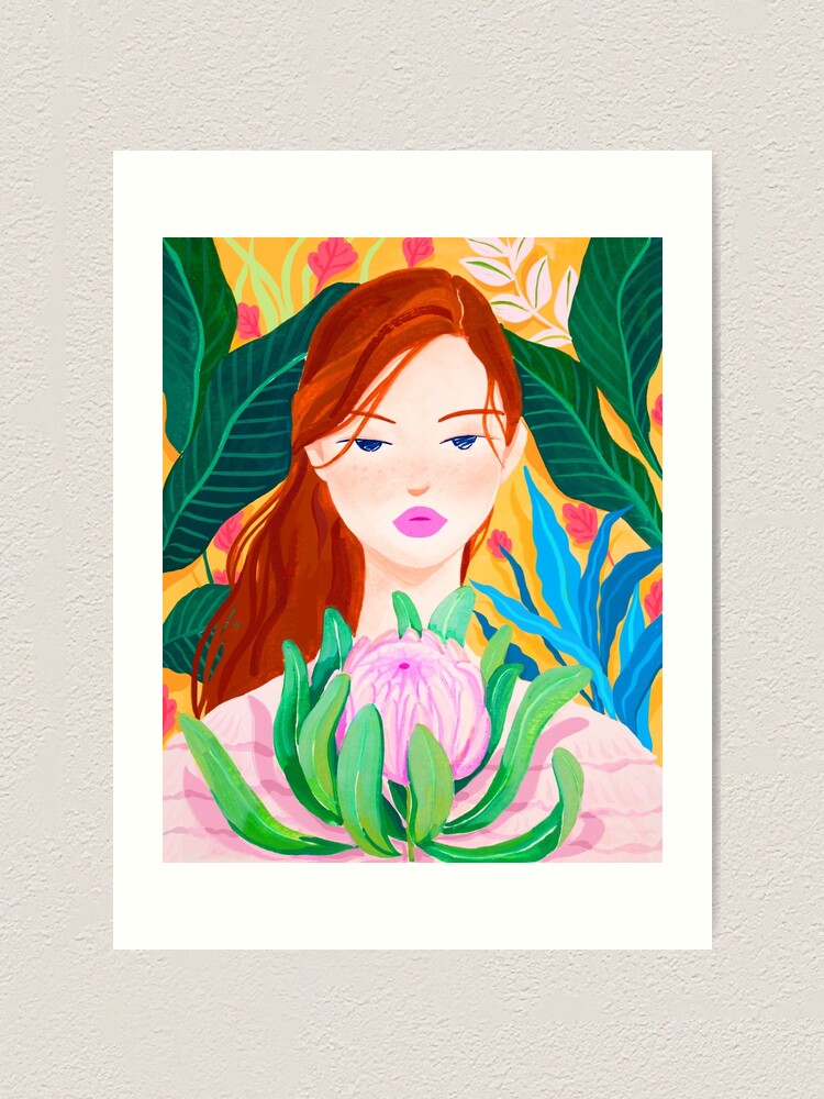 Alternate view of Botanical Lady Art Print