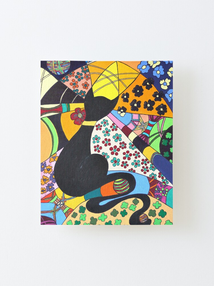 Alternative Ansicht von Lady-Kätz, Katze, cat, in Popart Aufgezogener Druck
