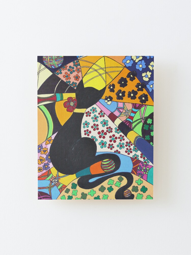 Alternative Ansicht von Lady-Kätz, Katze, cat, in Popart Aufgezogener Druck