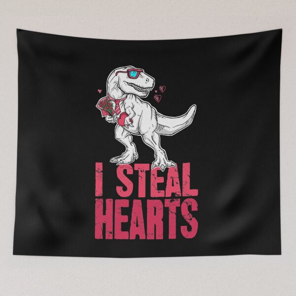Item preview, I steal hearts dinosaur designed and sold by Captain Mood.