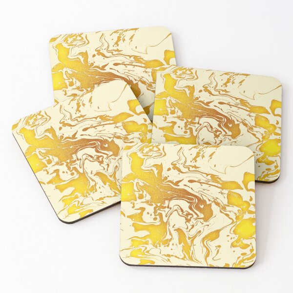 Item preview, Sunset - gold orange tan amber abstract swirls designed and sold by JaycraveDesigns.