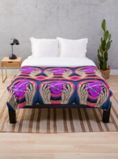 Espace mains et coeur Plaid