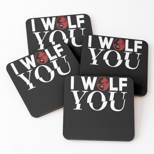 Item preview, I Wolf You - Valentine's Day and Relationship Anniversary Couple Matching Gift Ideas designed and sold by ASClothDesign.