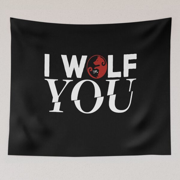 Item preview, I Wolf You - Valentine's Day and Relationship Anniversary Couple Matching Gift Ideas designed and sold by ASClothDesign.