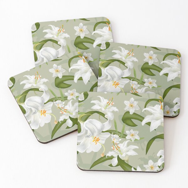 Item preview, Beautiful retro flowers lily designed and sold by Beautiful Art Designs.