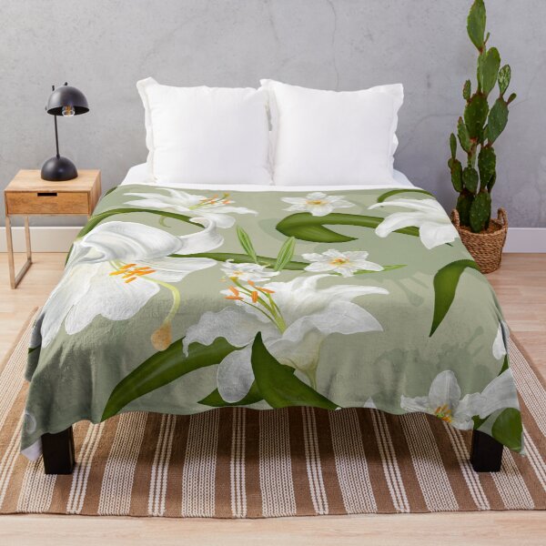 Item preview, Beautiful retro flowers lily designed and sold by Beautiful Art Designs.