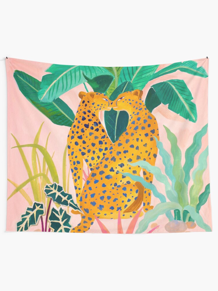 Alternate view of Cheetah Crush Tapestry