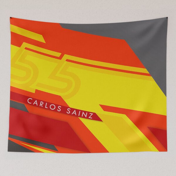Item preview, Carlos Sainz 2020 Helmet designed and sold by TheZestyOranges.