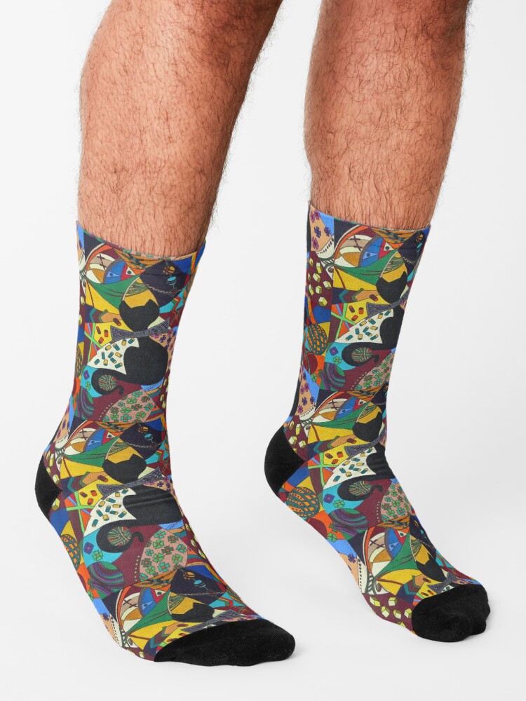Alternative Ansicht von Gentleman-Kätz, cats in Popart Socken