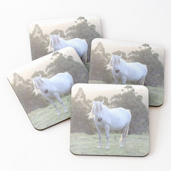 Item preview, White sunset horse designed and sold by CazEve.