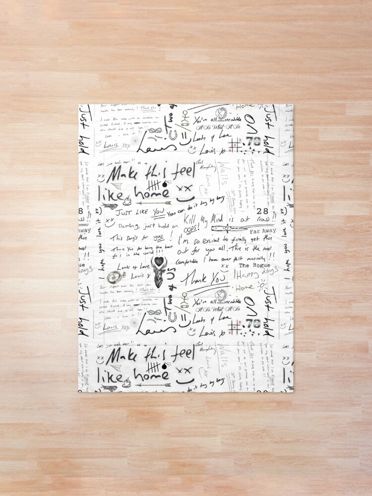 Louis Tomlinson Handwriting Throw Blanket for Sale by enchantedlove