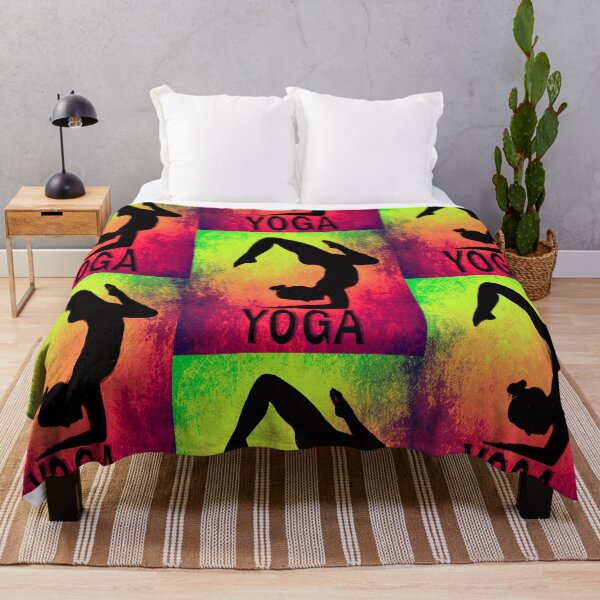 Item preview, Yoga Poses -  Multi-coloured Background designed and sold by SadSacDesigns.