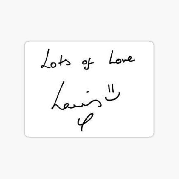 Louis Tomlinson Lots Of Love Sticker By Enchantedlove Redbubble