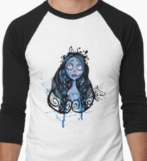 Aquarell Corpse Bride Baseballshirt mit 3/4-Arm