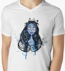 Watercolor Corpse Bride Men's V-Neck T-Shirt