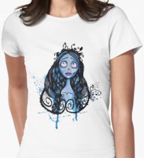 Watercolor Corpse Bride Women's Fitted T-Shirt