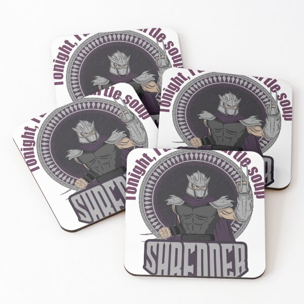 SHREDDER Teenage Mutant Ninja Turtles Coasters (Set of 4)