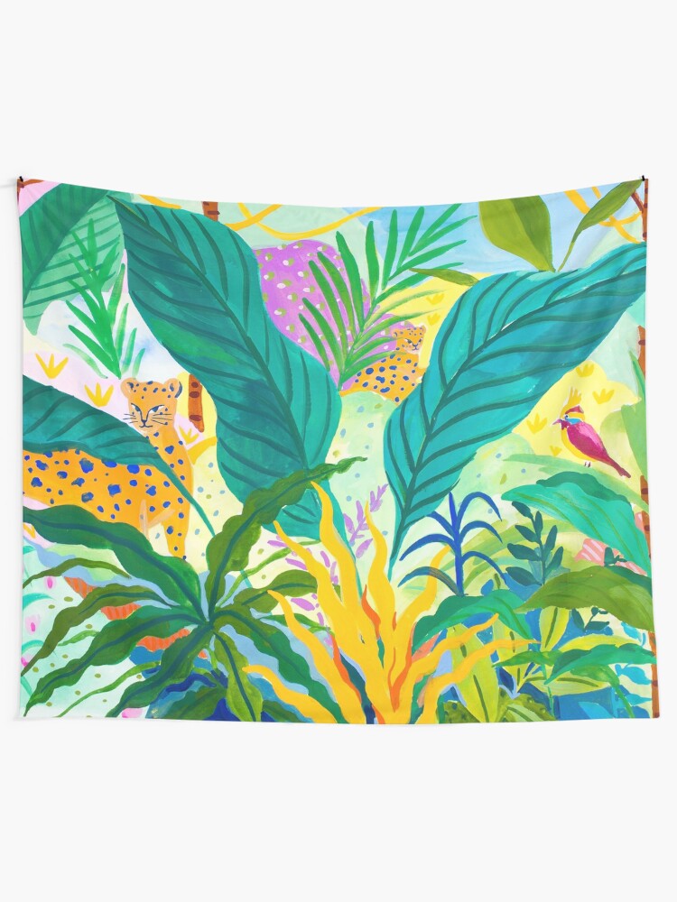 Alternate view of Paradise Jungle Tapestry