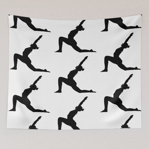 Item preview, Yoga Pose Crescent Moon Lunge designed and sold by SadSacDesigns.