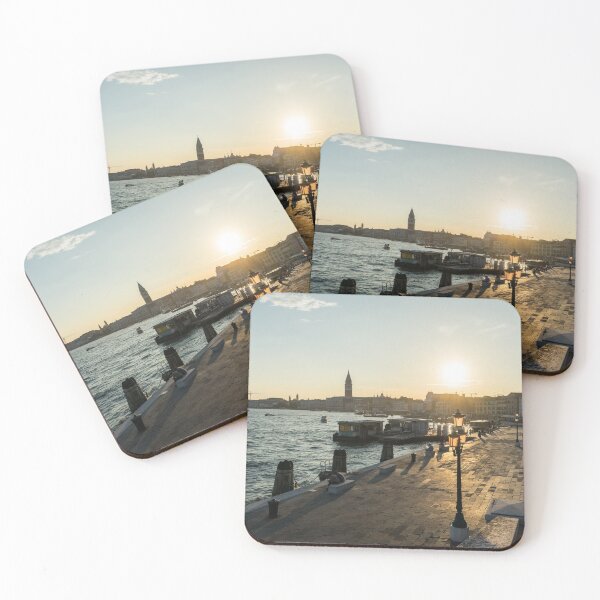 Item preview, Classic Venetian - Splendid Sunset on the Waterfront Promenade Riva degli Schiavoni designed and sold by Georgia Mizuleva.