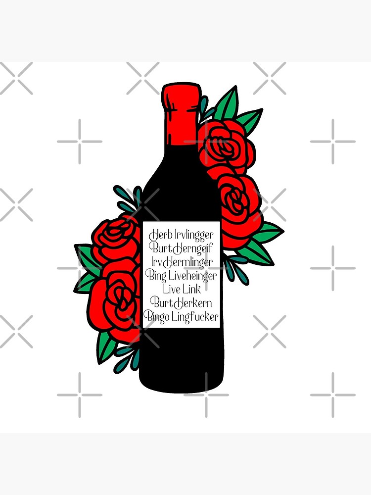 "Schitt's Creek Fruit Wine Moira Rose" Coasters (Set of 4) for Sale