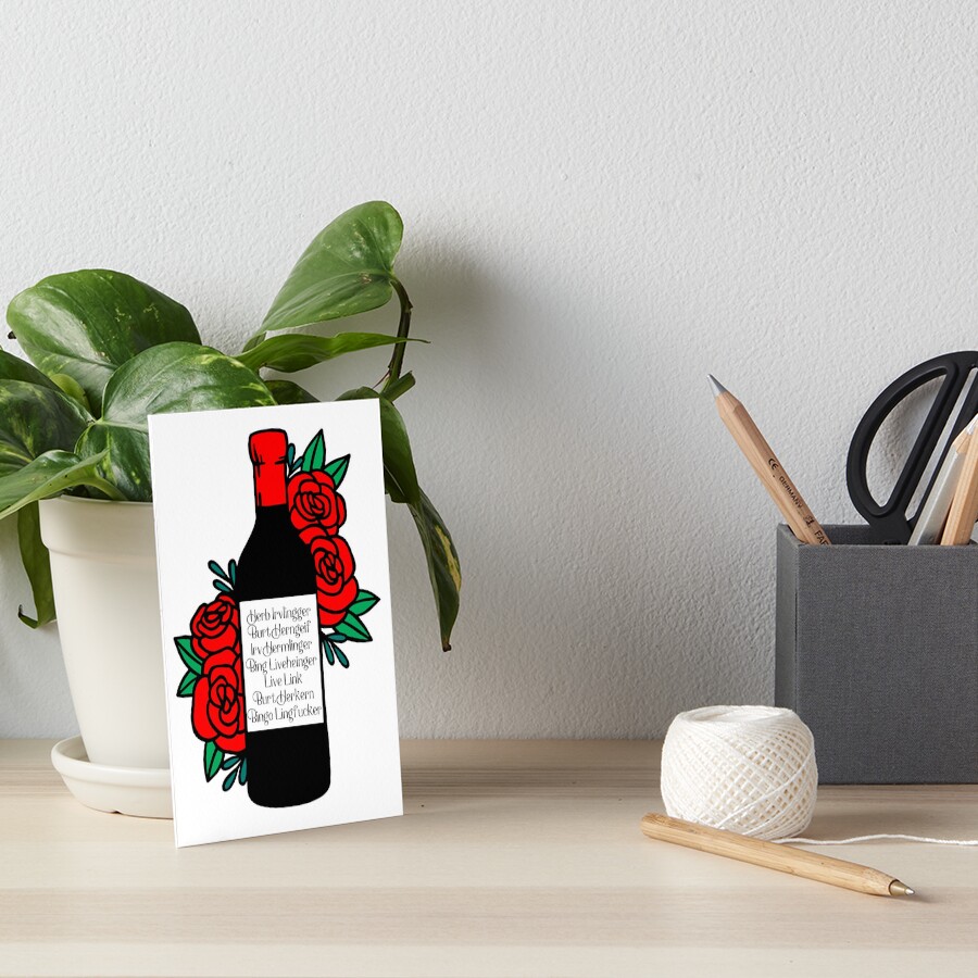 "Schitt's Creek Fruit Wine Moira Rose" Art Board Print for Sale by