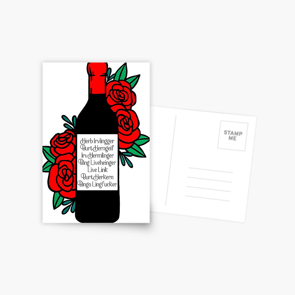 "Schitt's Creek Fruit Wine Moira Rose" Postcard for Sale by pbfhpunk