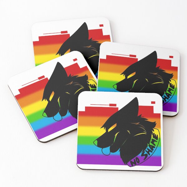 Item preview, Furry Pride side view dog canine lgbt gay designed and sold by CrispyWhisper.
