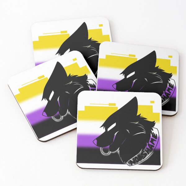 Item preview, Furry Pride side view dog canine lgbt non-binary designed and sold by CrispyWhisper.