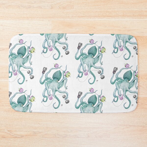 Item preview, Octomus - JADE on white designed and sold by ShorelineSally.
