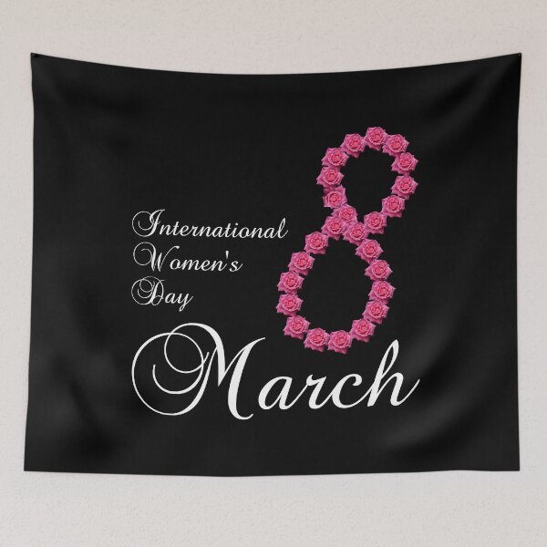 Item preview, Copy of International Women's Day Pink Rose Flower 8 March 2023 Gift designed and sold by r-silver.