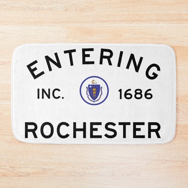 Item preview,  Entering Rochester Massachusetts - Commonwealth of Massachusetts Road Sign  designed and sold by NewNomads.
