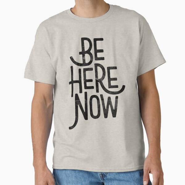 Artikel-Vorschau von Be Here Now Sticker – Zitat zur spirituellen Achtsamkeit, designt und verkauft von RogueCreative.