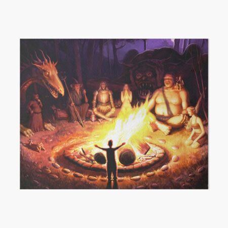 Story Time by Jeff Lee Johnson Art Board Print