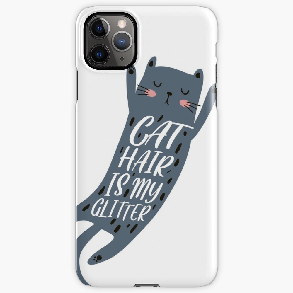  CAT  HAIR  IS MY GLITTER  iPhone Case Cover by EdsTshirts 