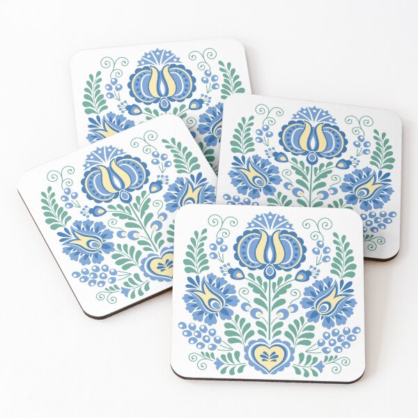 Item preview, Moravian Folk Design Blue designed and sold by Barbara Pixton.