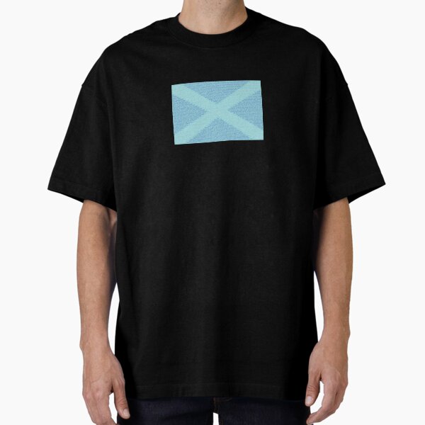 Gaelic Words in a Saltire Oversized T-Shirt