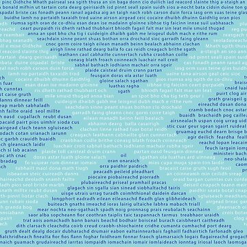 Artwork thumbnail, Gaelic Words in a Saltire by Alternative Perspectives